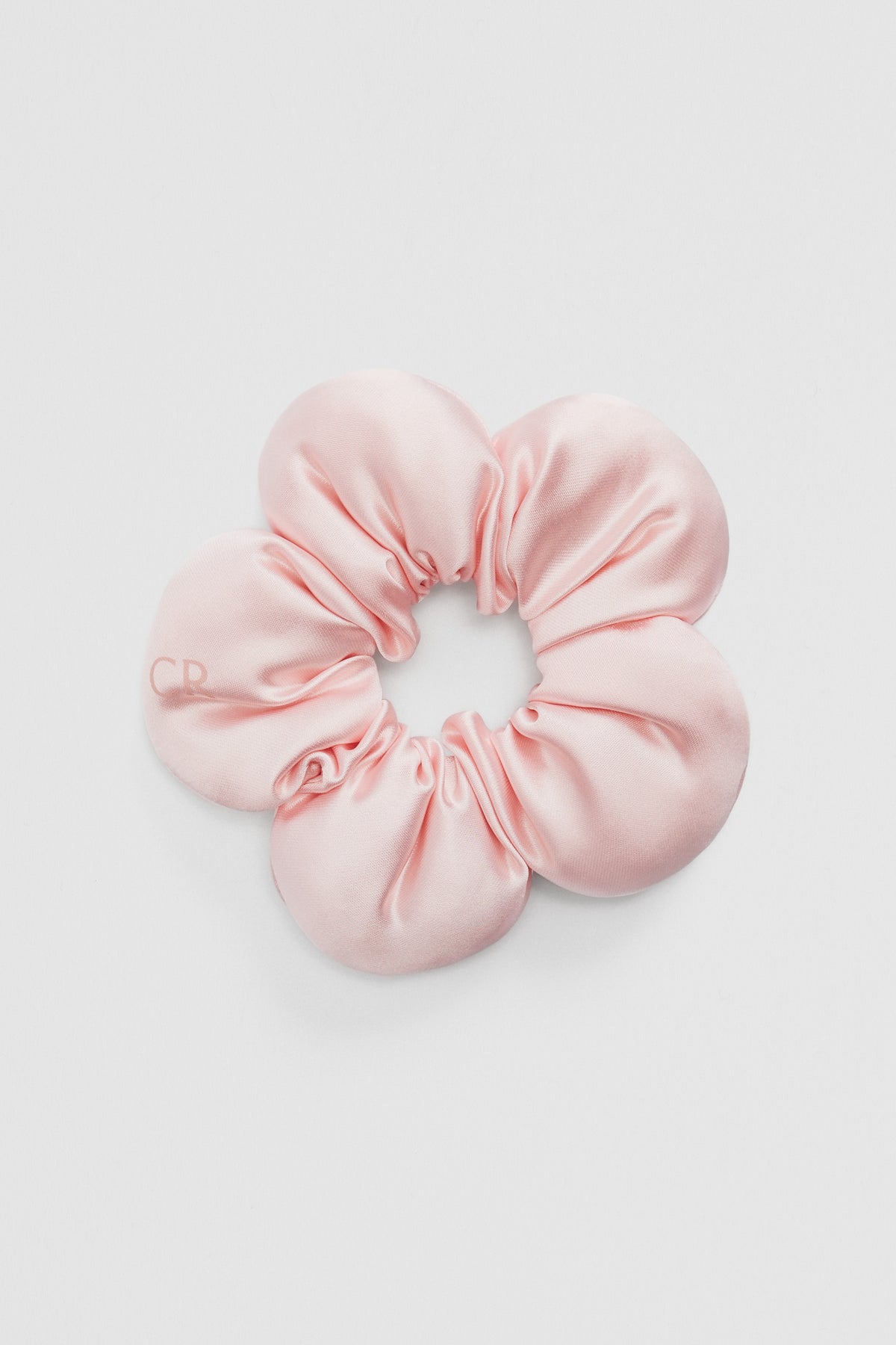Satin Flower Scrunchie