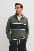 Australian Cotton Modern Logo Quarter Zip Sweat