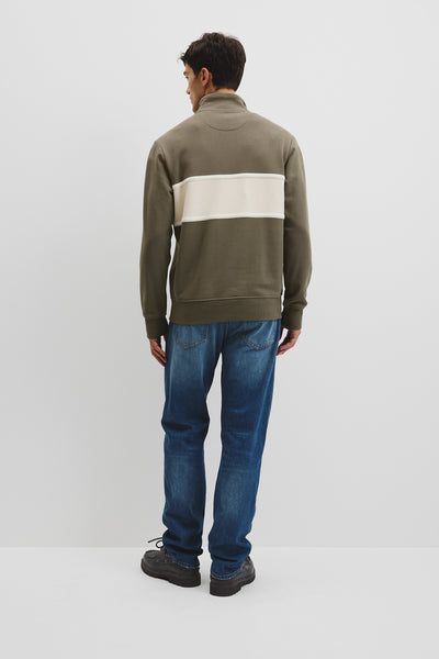 Australian Cotton Modern Logo Quarter Zip Sweat