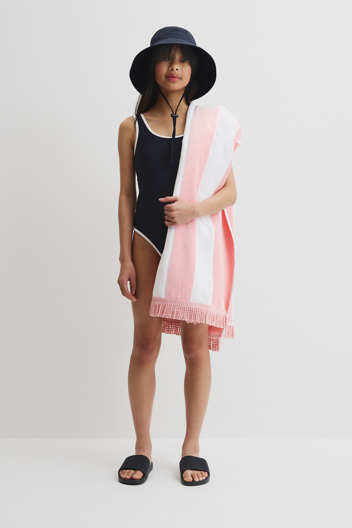 Teen Contrast Bind Swimsuit