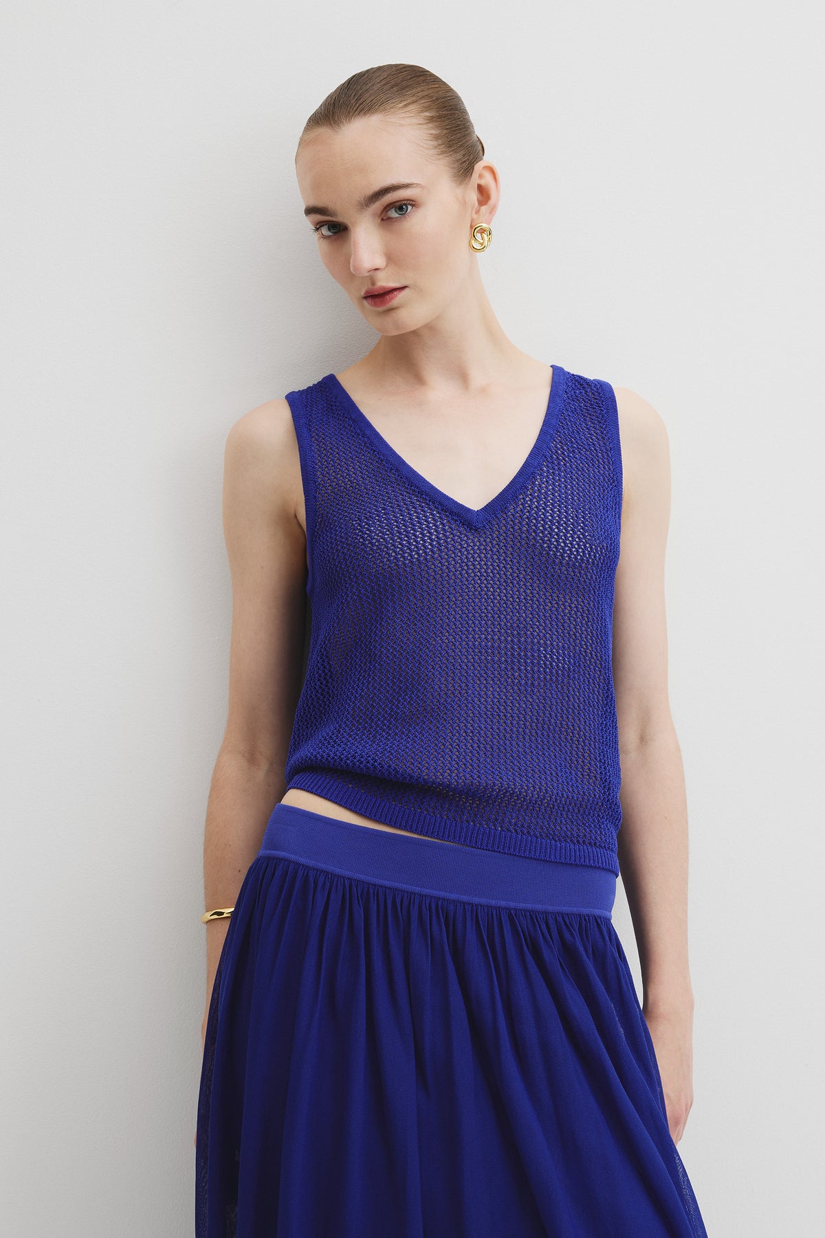 Micro Crochet Knit Tank