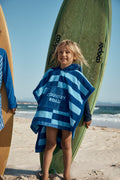 Block Stripe Poncho