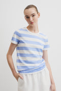 Australian Cotton Stripe Cotton Slub T-Shirt