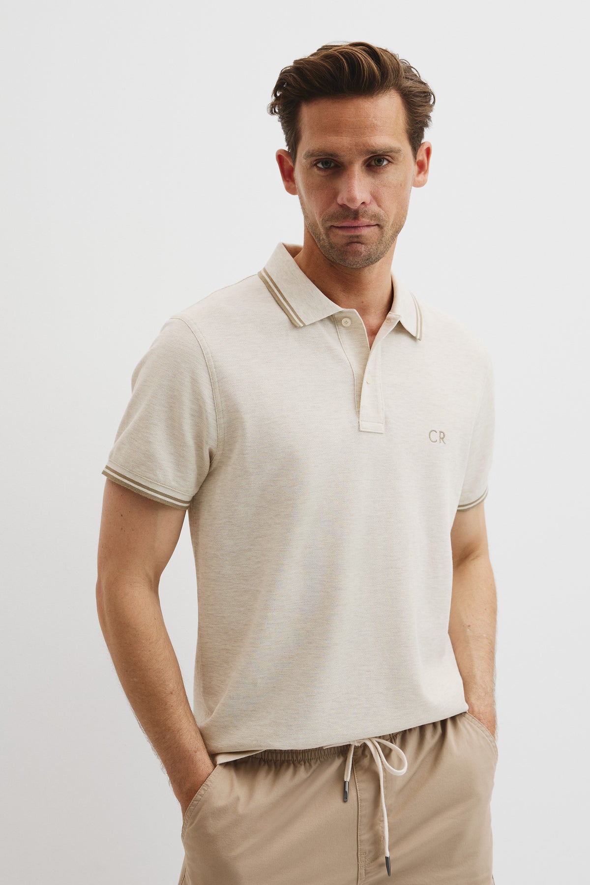Australian Cotton Cr Logo Pique Polo