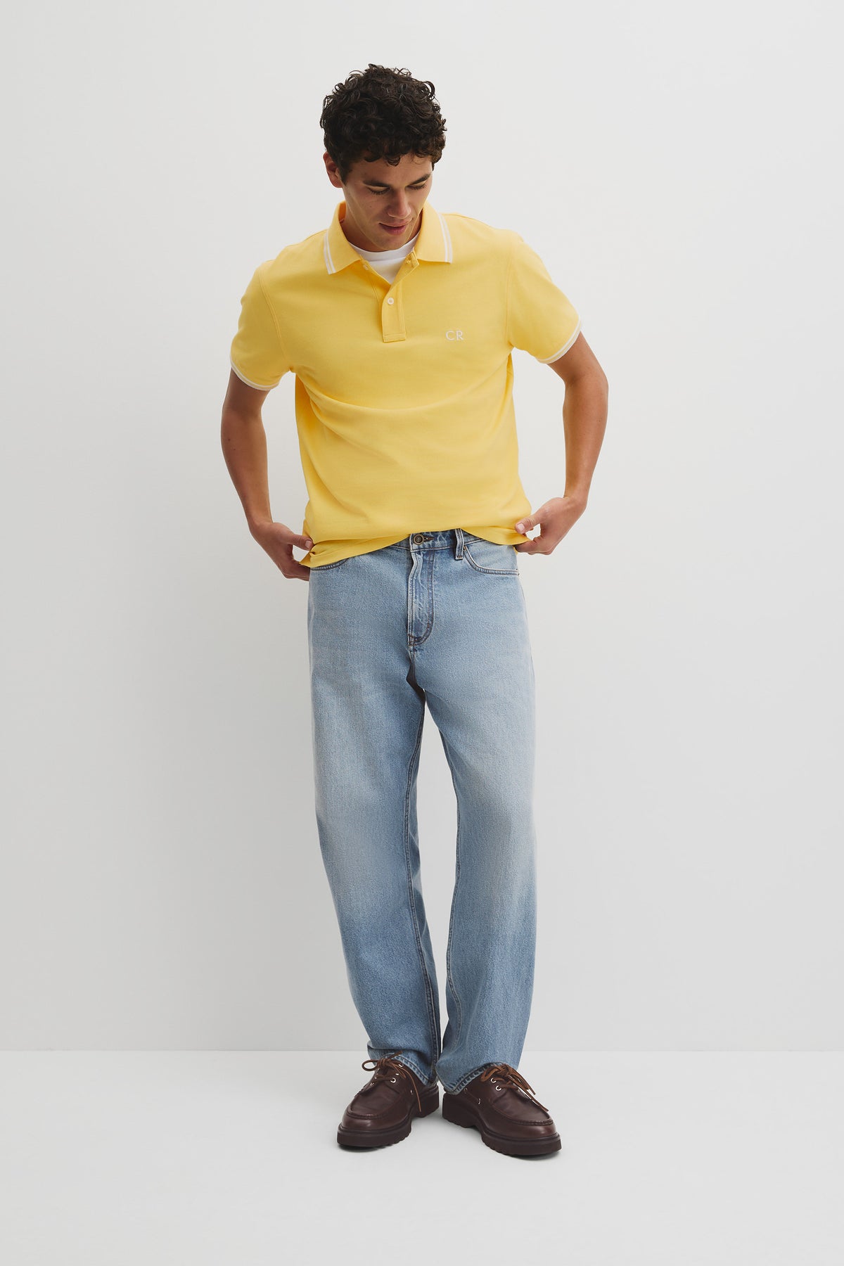 Australian Cotton Cr Logo Pique Polo