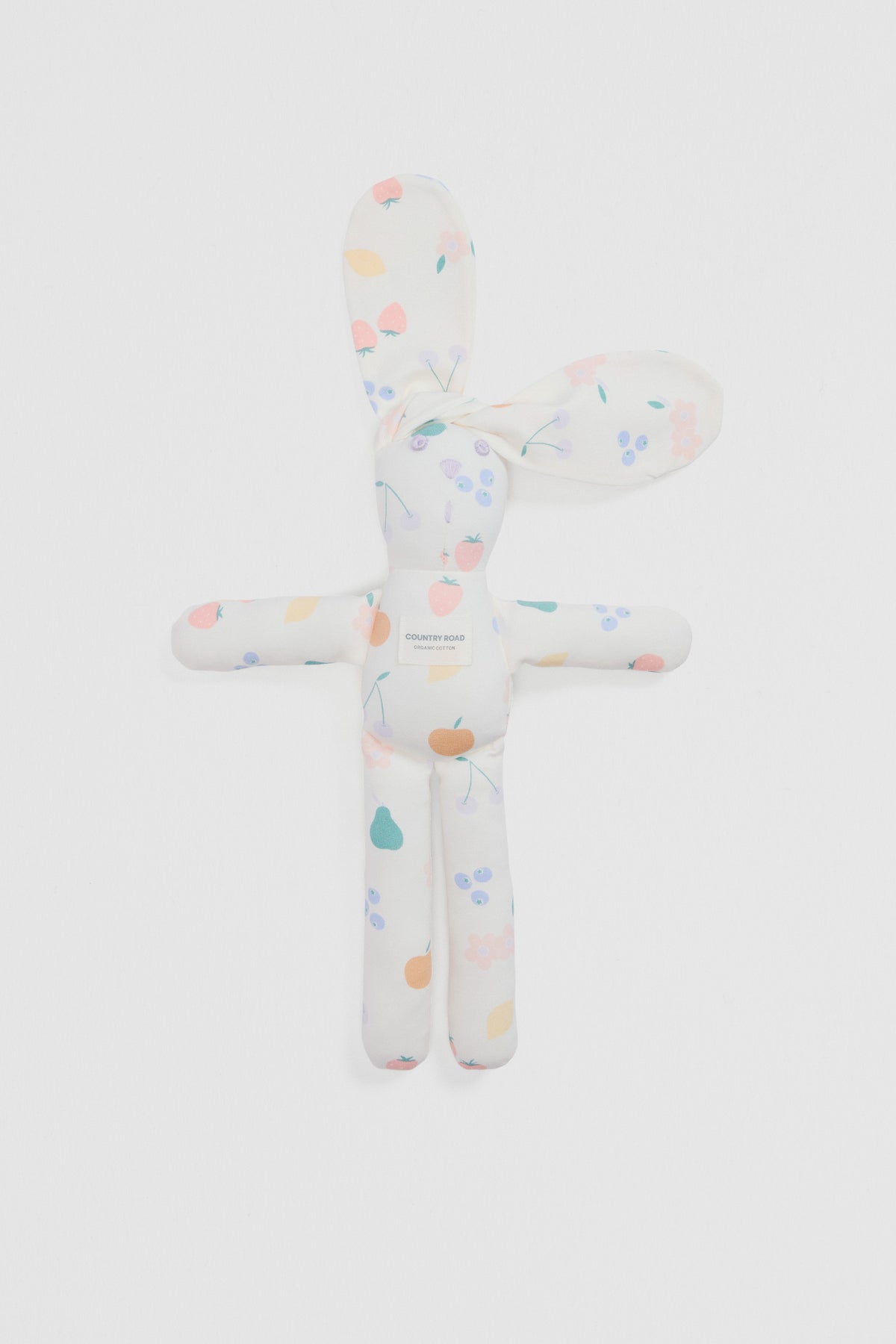Organically Grown Cotton Fruit Print Bunny