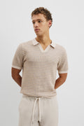 Cotton Linen Textured Check Knit