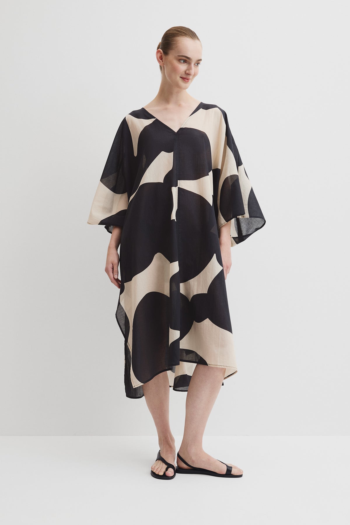 Cr X Julie White Print Kaftan