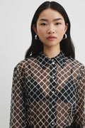 Print Organza Shirt