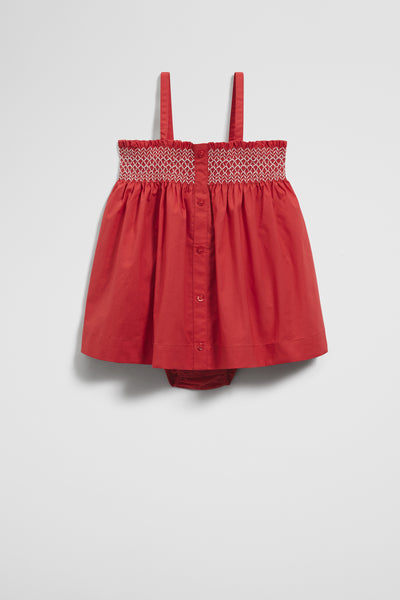 Shirred Romper Dress