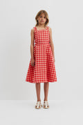 Gingham Midi Dress