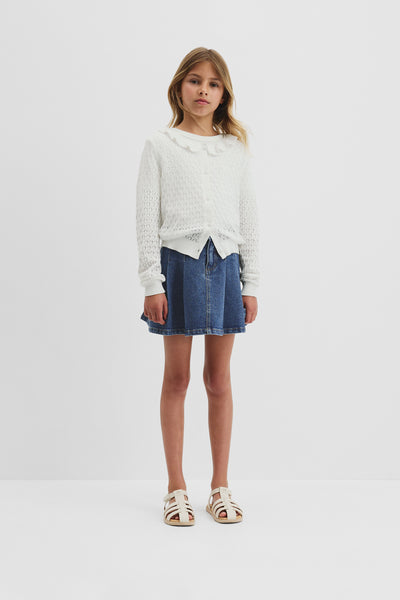 Frill Neck Cardigan