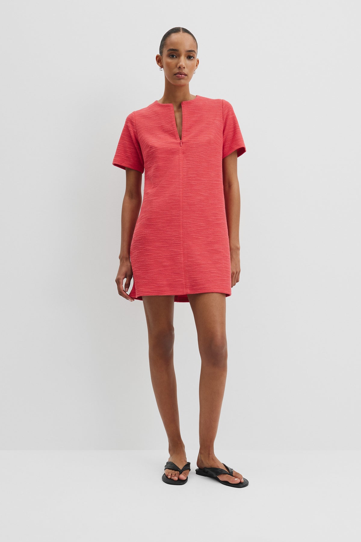 Textured Mini Dress