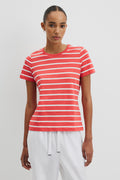 Stripe Australian Cotton Slub T-Shirt