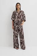 Print Blouson Blouse