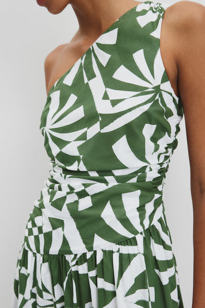 Organically Grown Cotton Asymmetric Maxi Dress