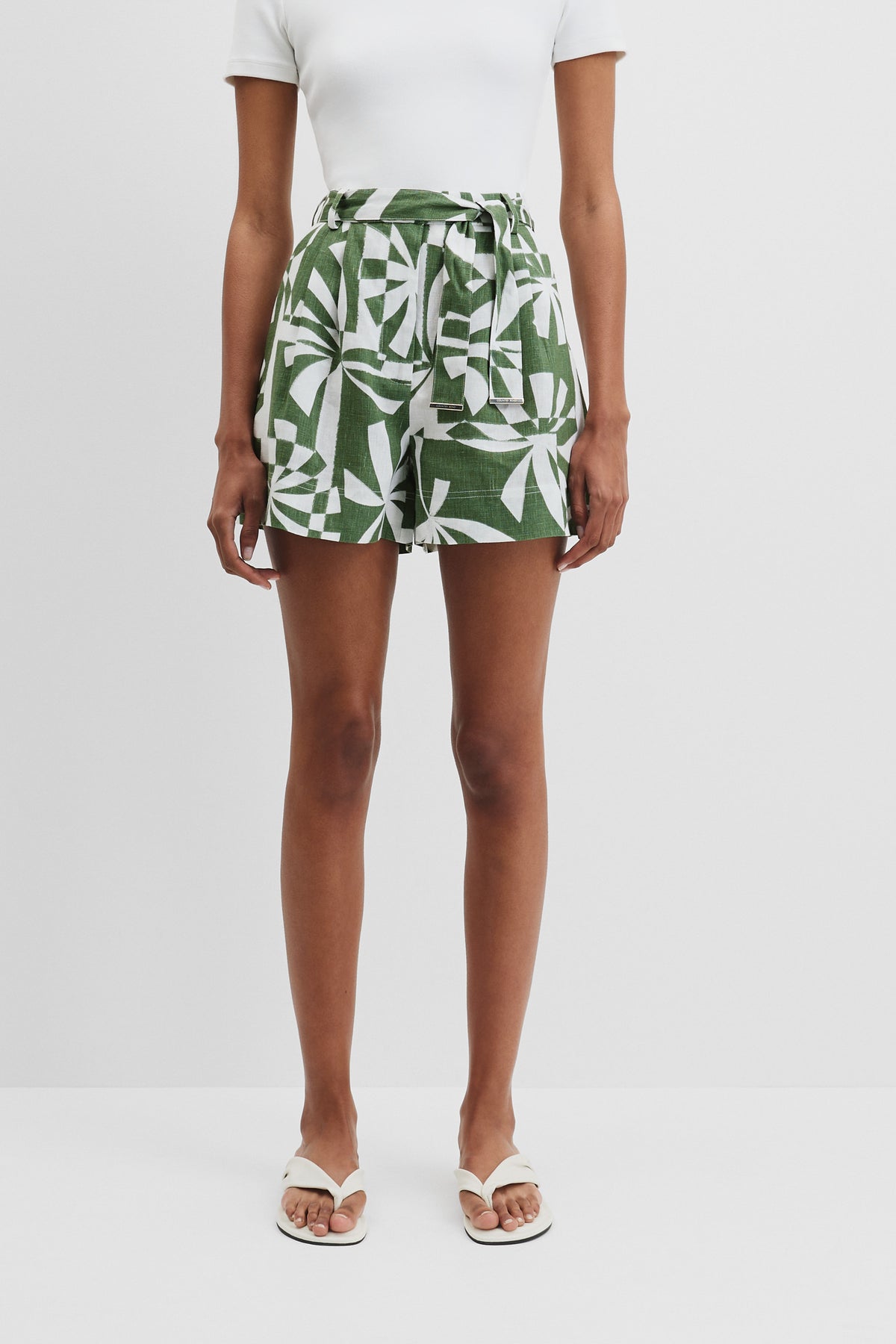 Organically Grown Linen Print Short