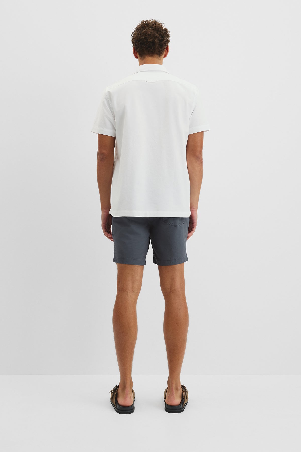 Short Sleeve Relaxed Good Earth Cotton Oxford Shirt