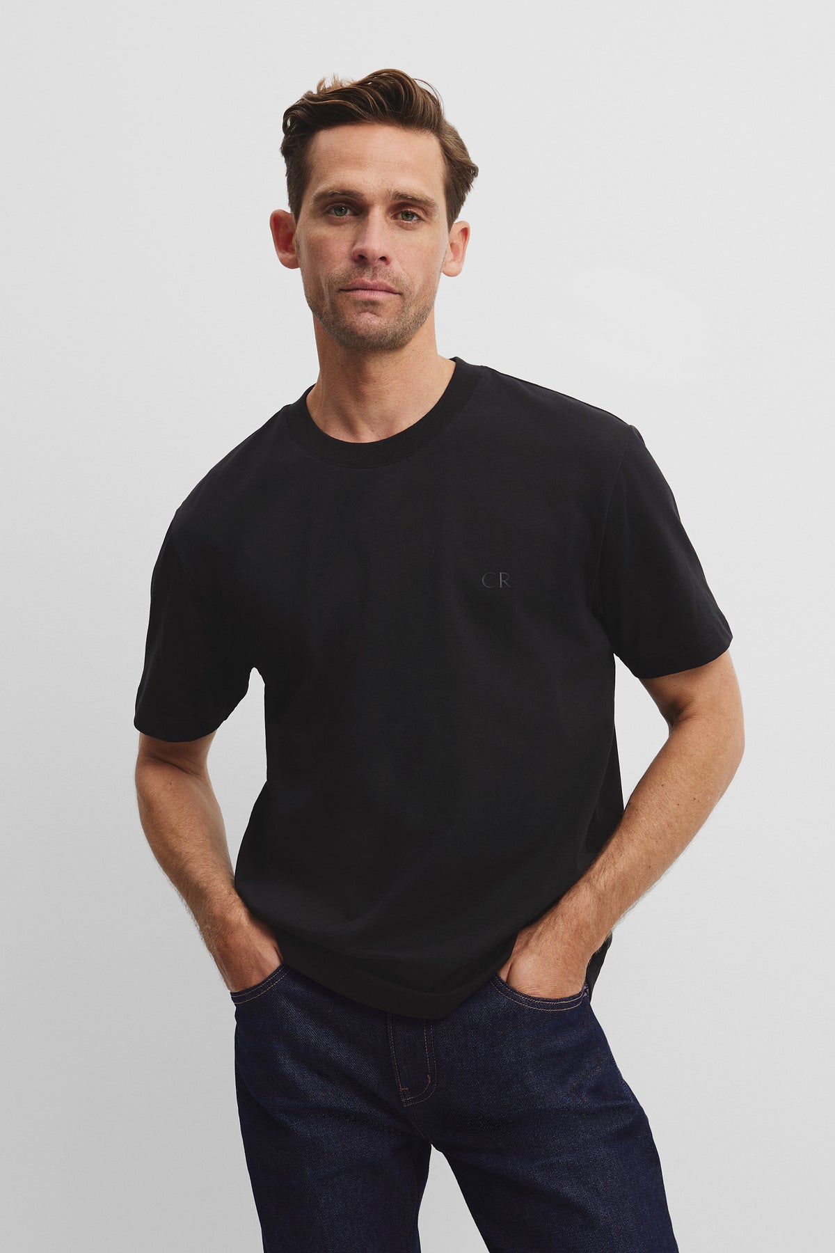 Australian Cotton Cr Logo T-Shirt
