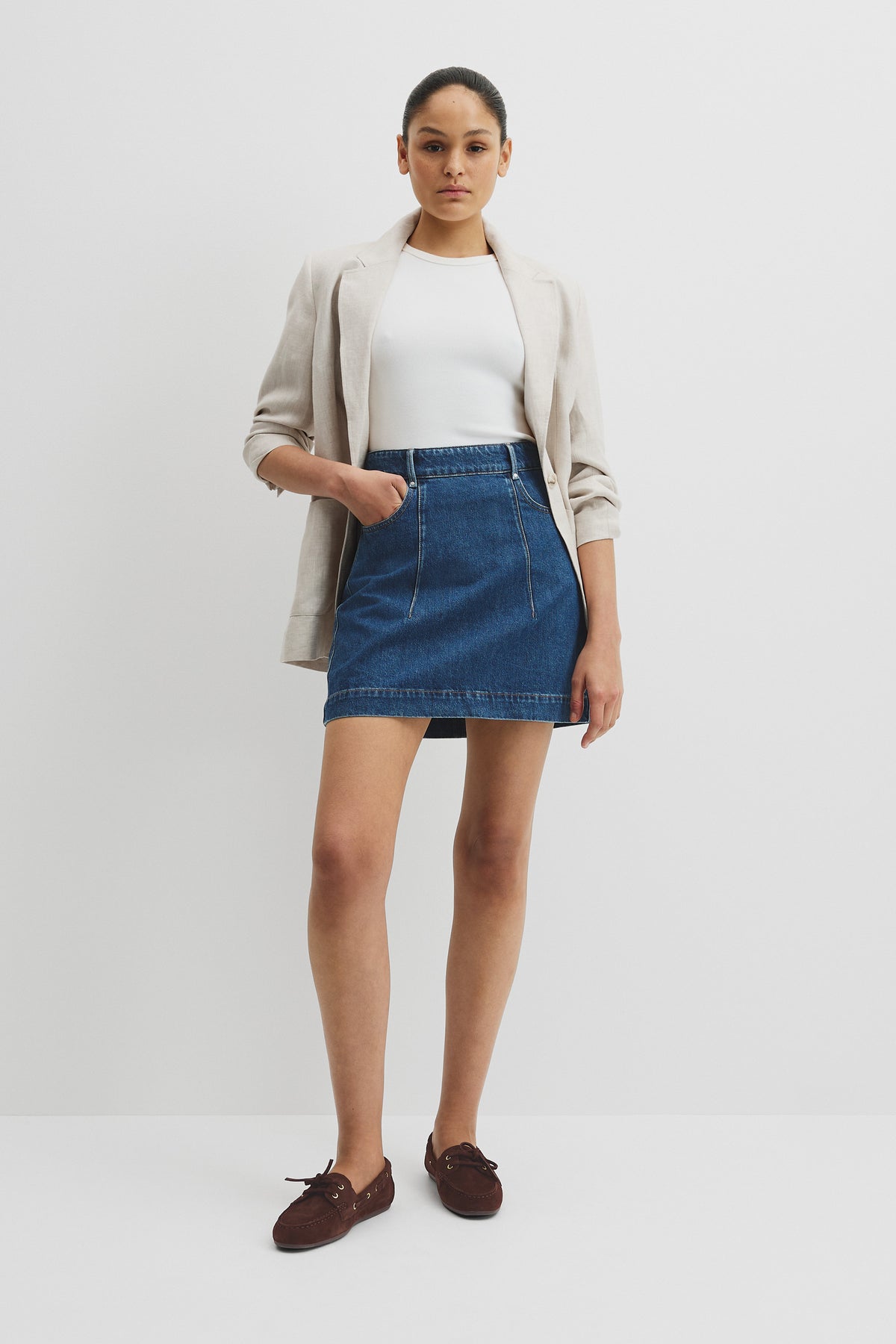 Denim Mini Skirt