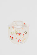 Organically Grown Cotton Festive Print Bib