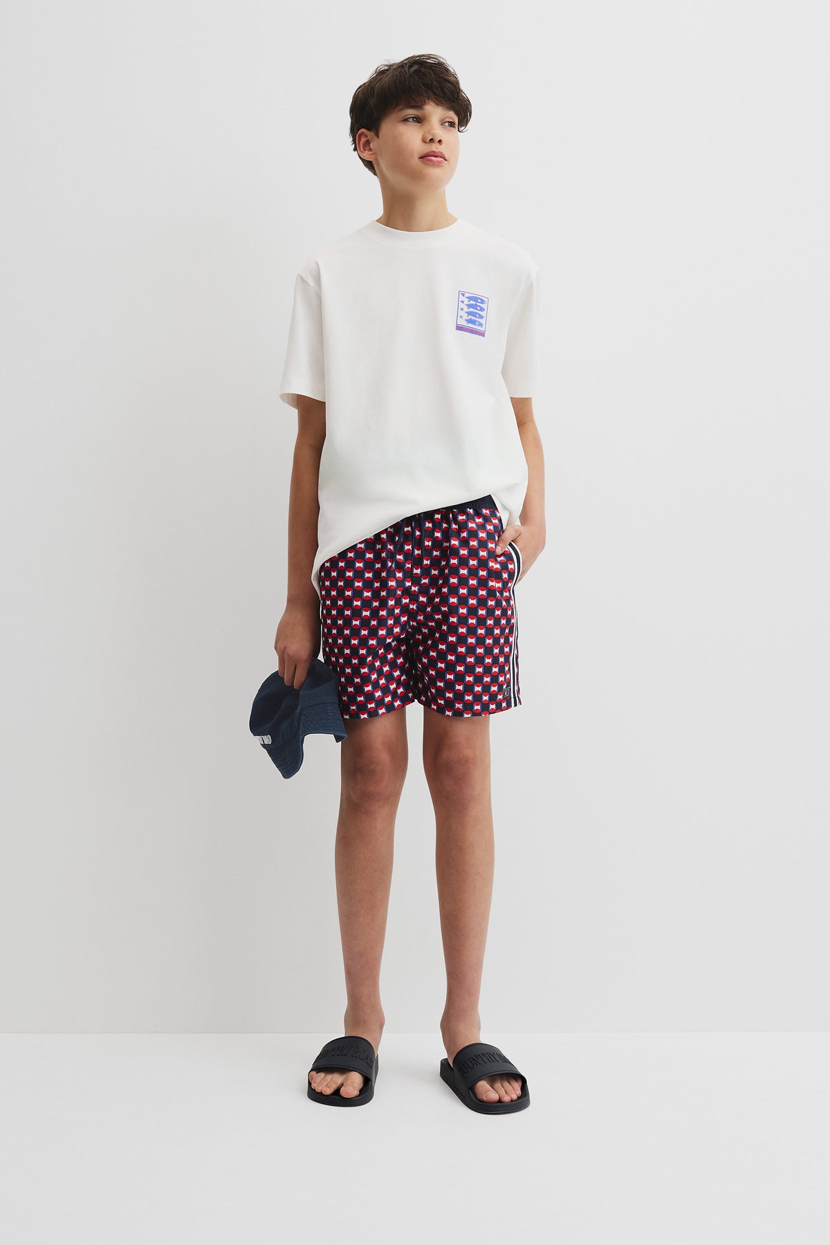 Teen Stripe Detail Board Short
