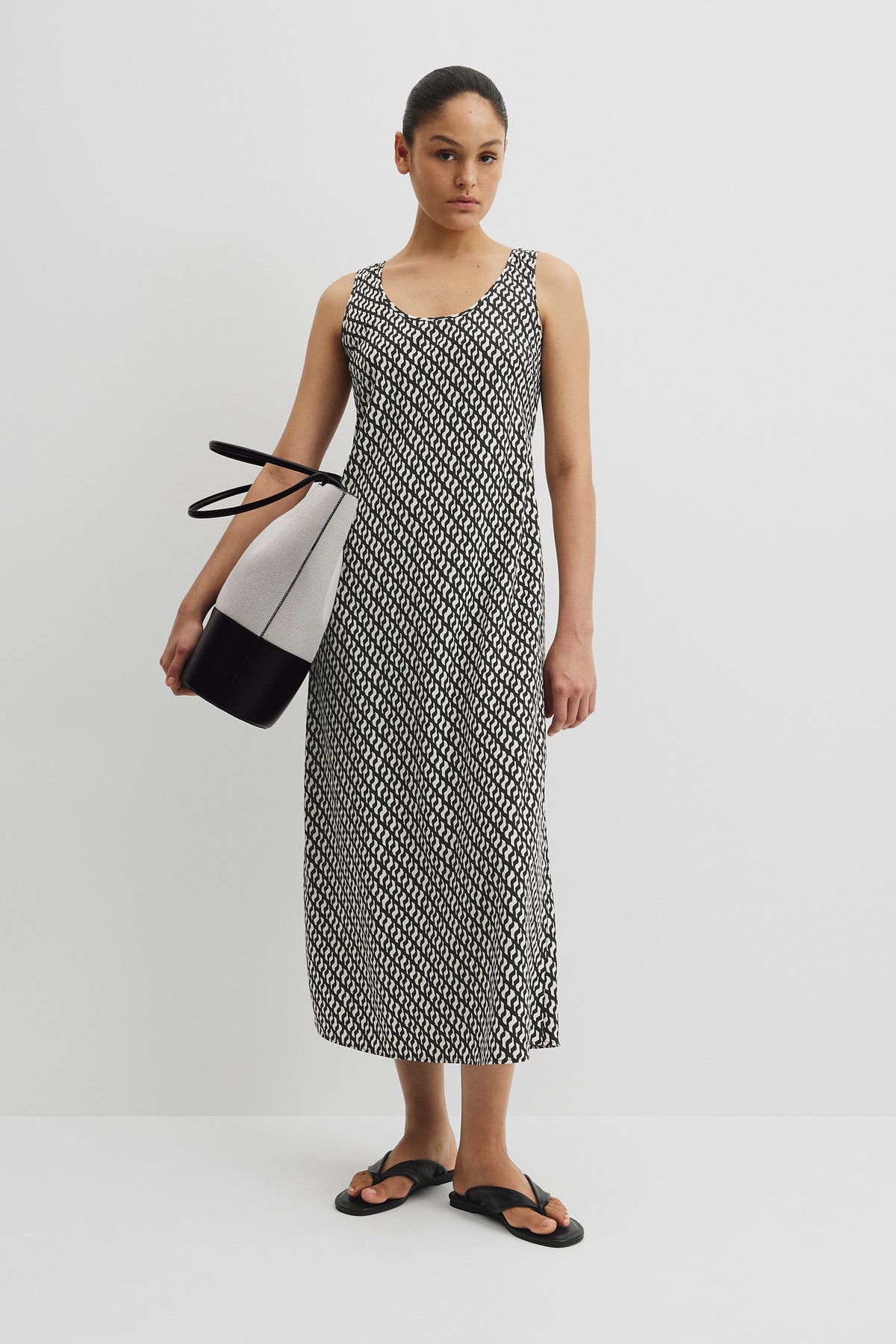 Print Maxi Tank Dress