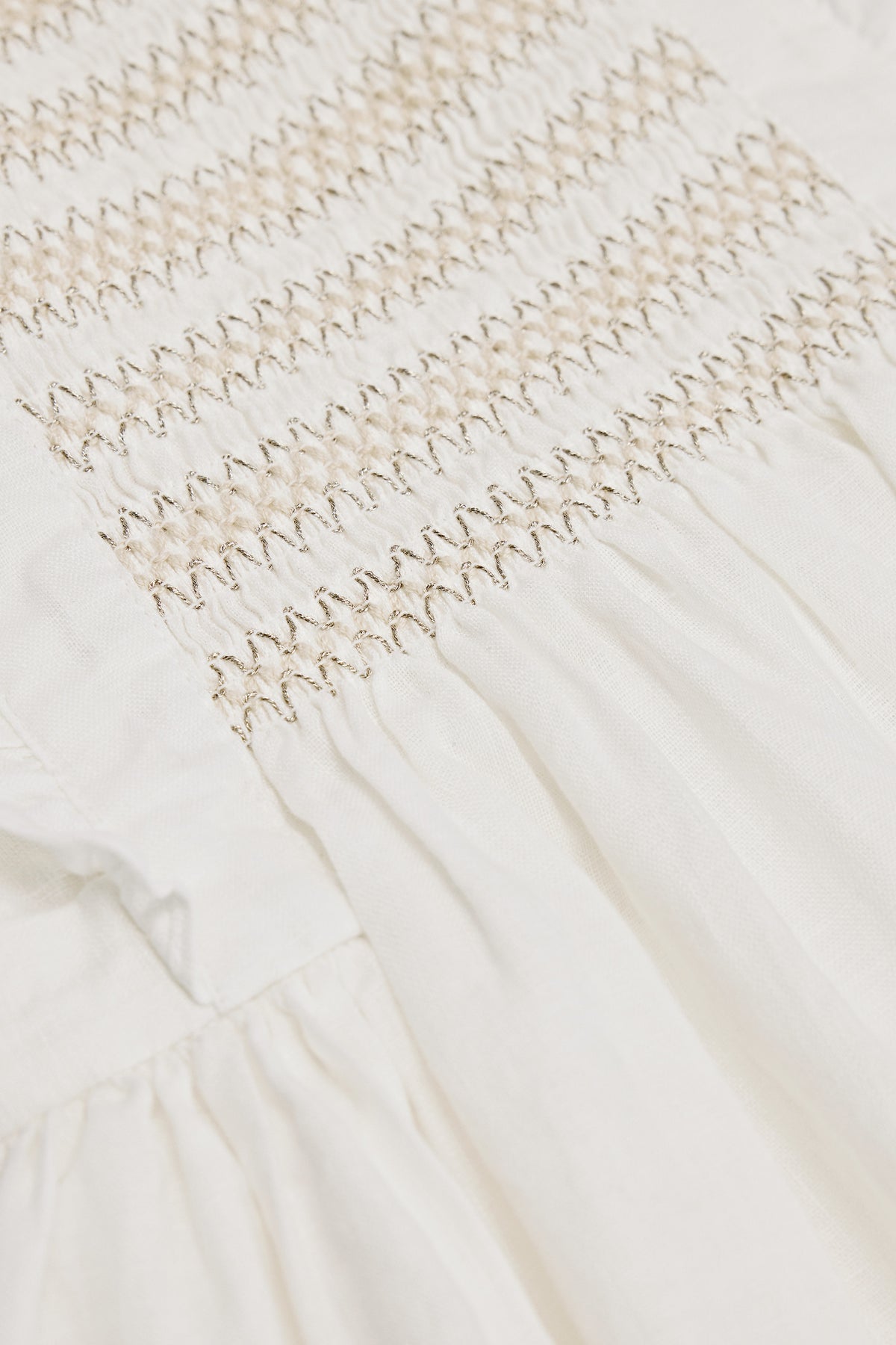 Smock Front Apron Dress