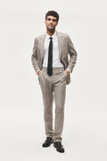 Regular Fit Linen Cotton Tailored Pant