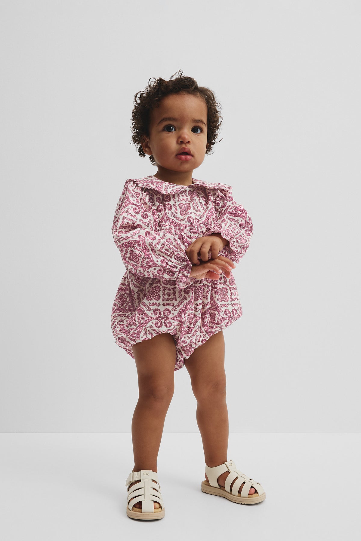 Frill Collar Romper