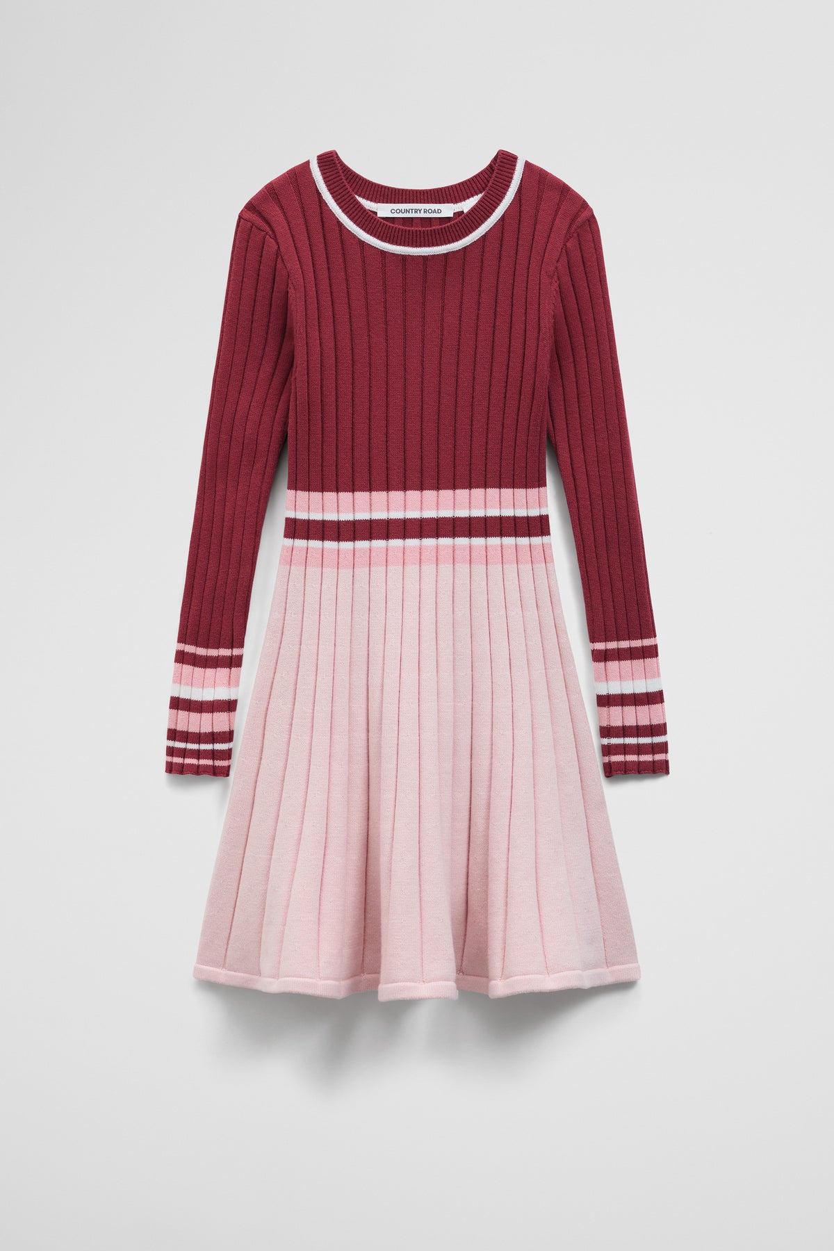 Placed Strap Knit Dress