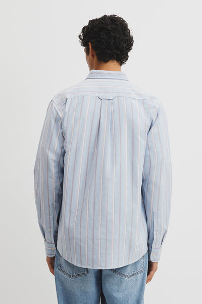 Regular Fit Australian Good Earth Cotton Stripe Oxford Shirt