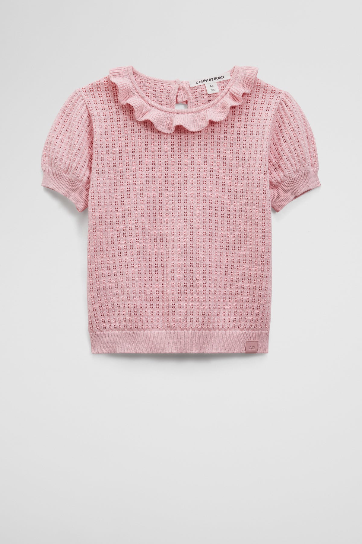 Frill Neck Knit Top