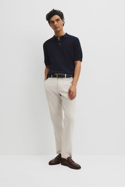 Short Sleeve Australian Good Earth Cotton Pique Knit Polo