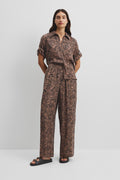 Print Pull On Cupro Pant