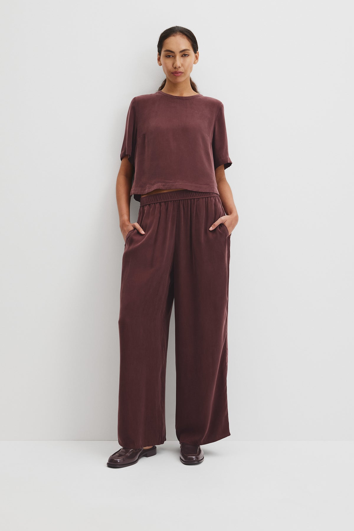 Pull On Cupro Pant