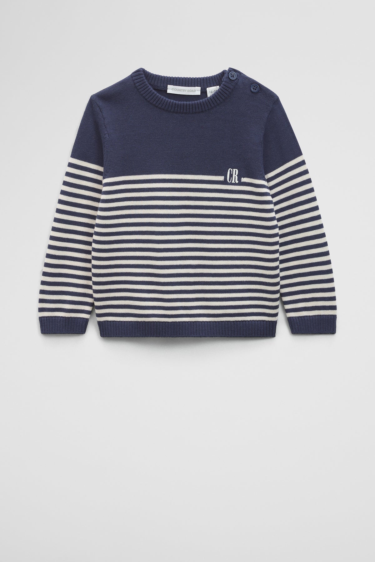 Stripe Country Road Logo Knit