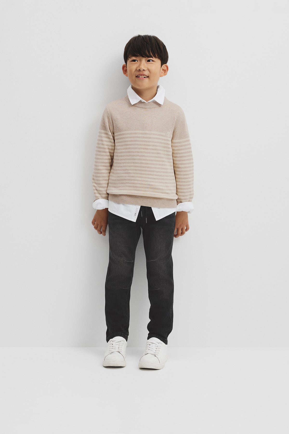 Stripe Country Road Logo Knit