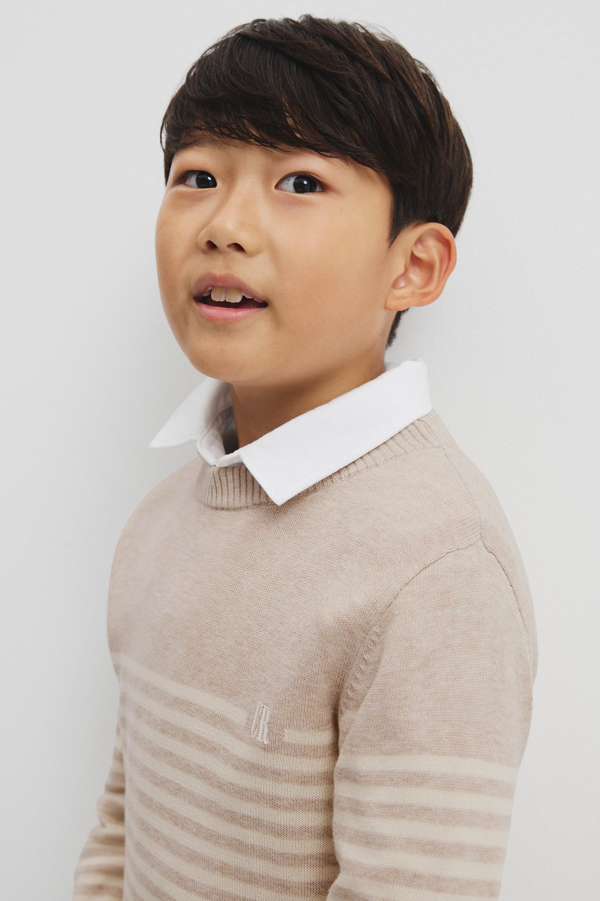 Stripe Country Road Logo Knit