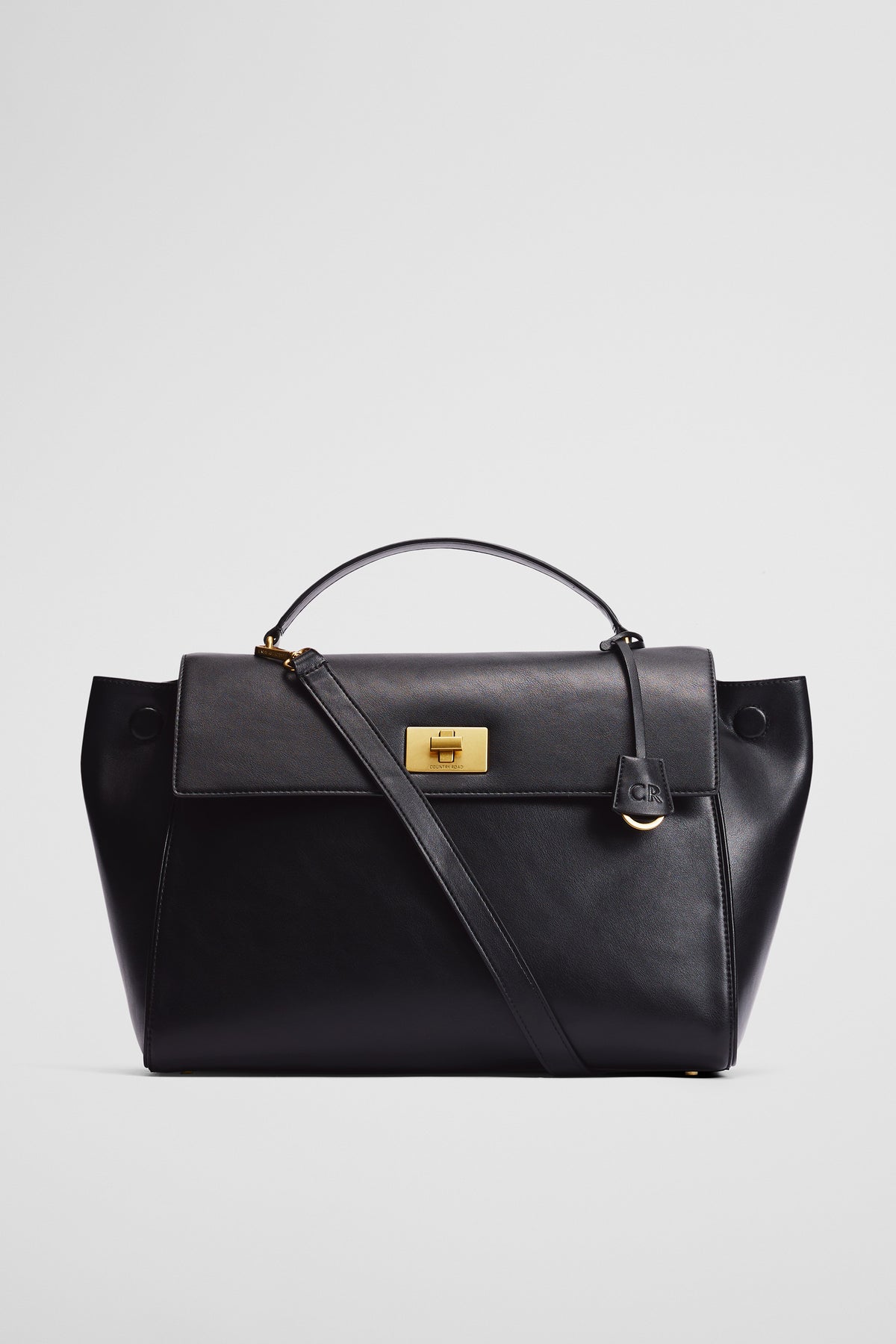 Turn Lock Shoulder Bag
