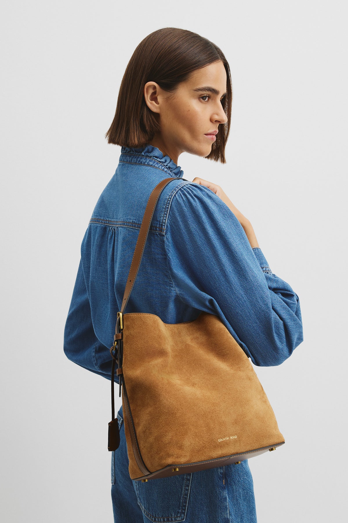 Isla Leather Bucket Bag
