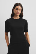 Australian Cotton Blend Short Sleeve Fitted T-Shirt