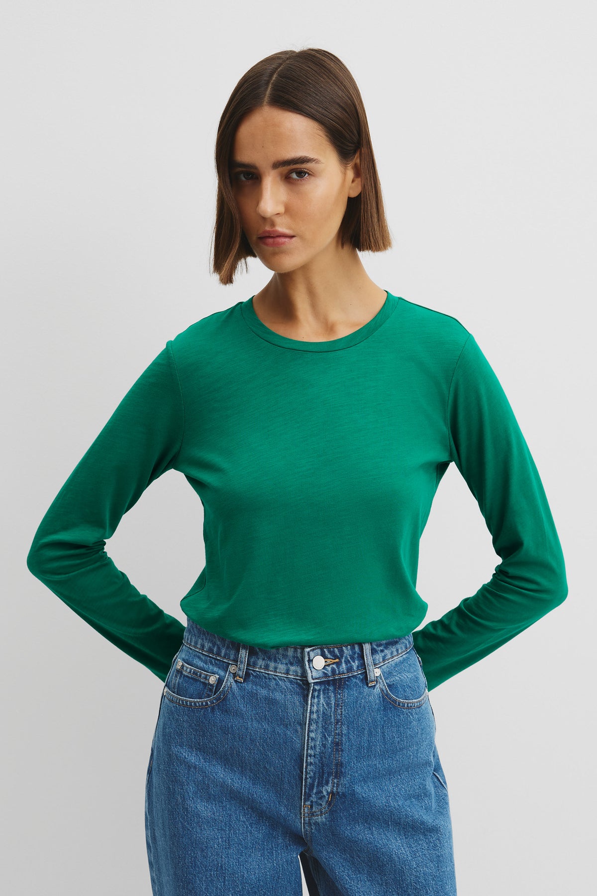 Australian Good Earth Cotton Textured Slub T-Shirt
