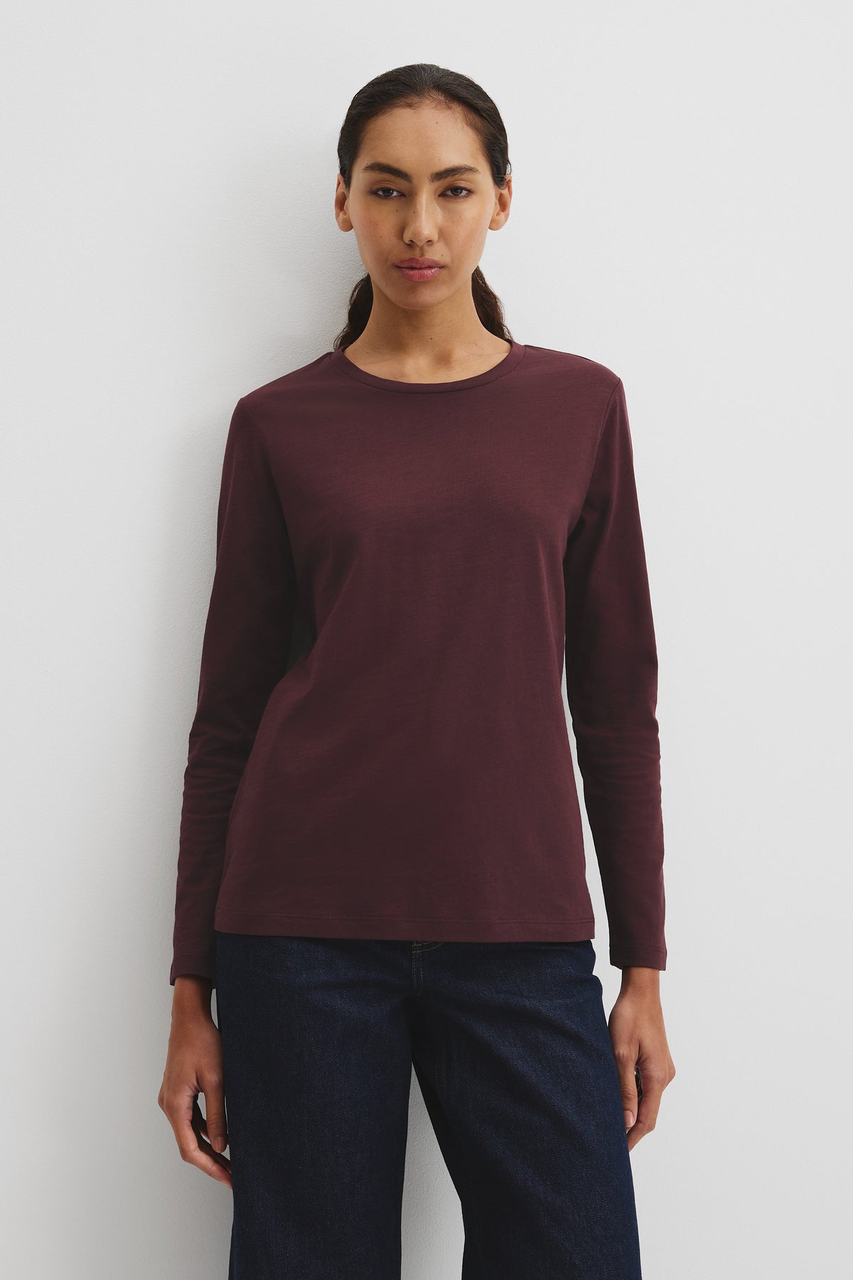 Australian Good Earth Cotton Textured Slub T-Shirt