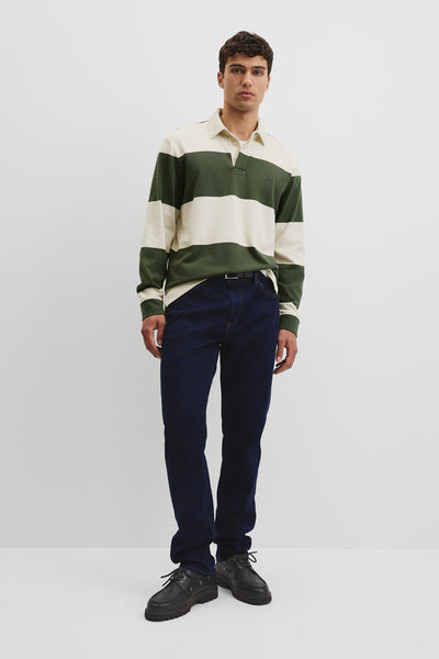 Australian Cotton Stripe Rugby Polo