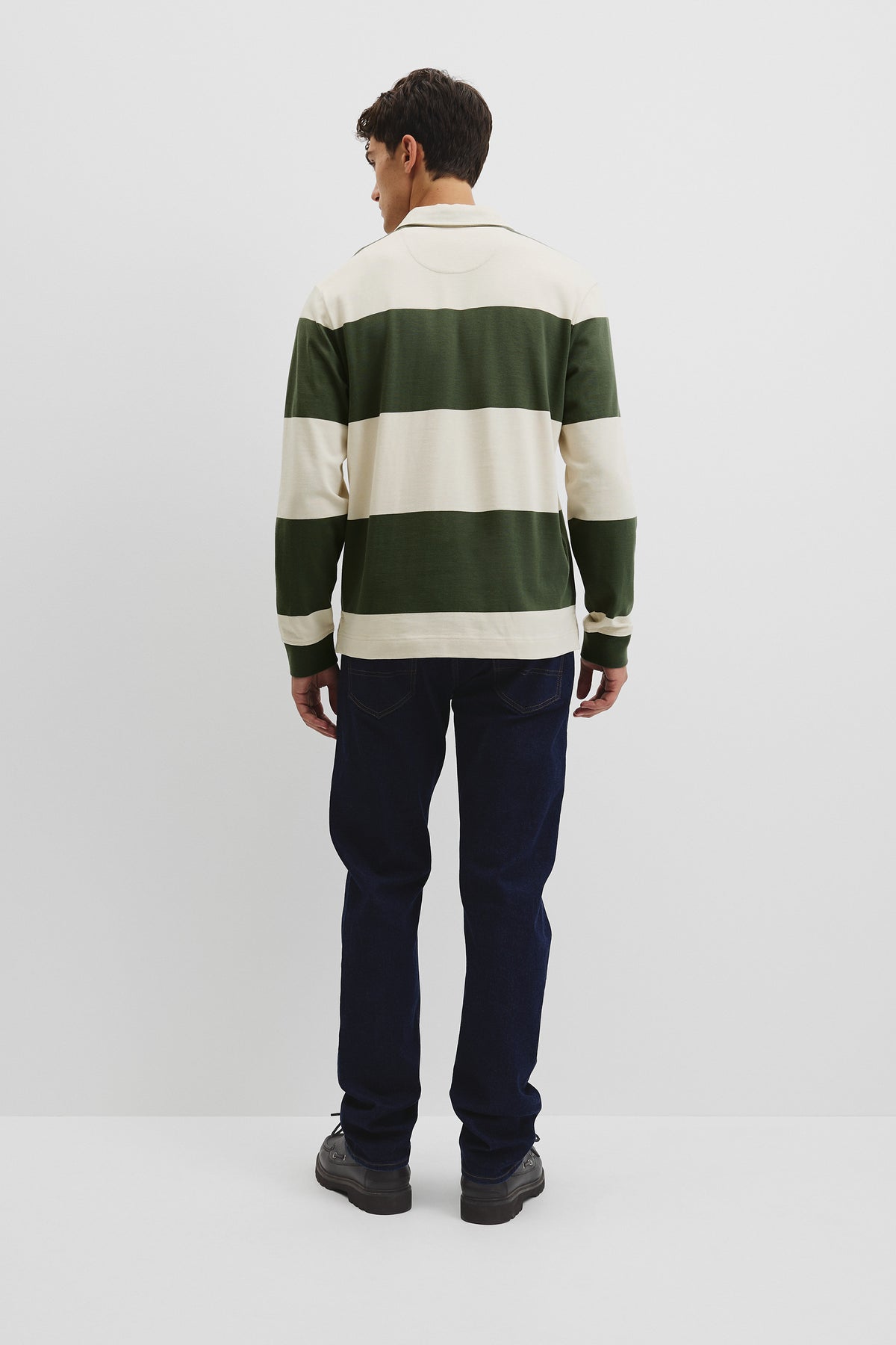 Australian Cotton Stripe Rugby Polo