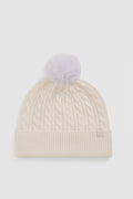 Pom Cable Beanie