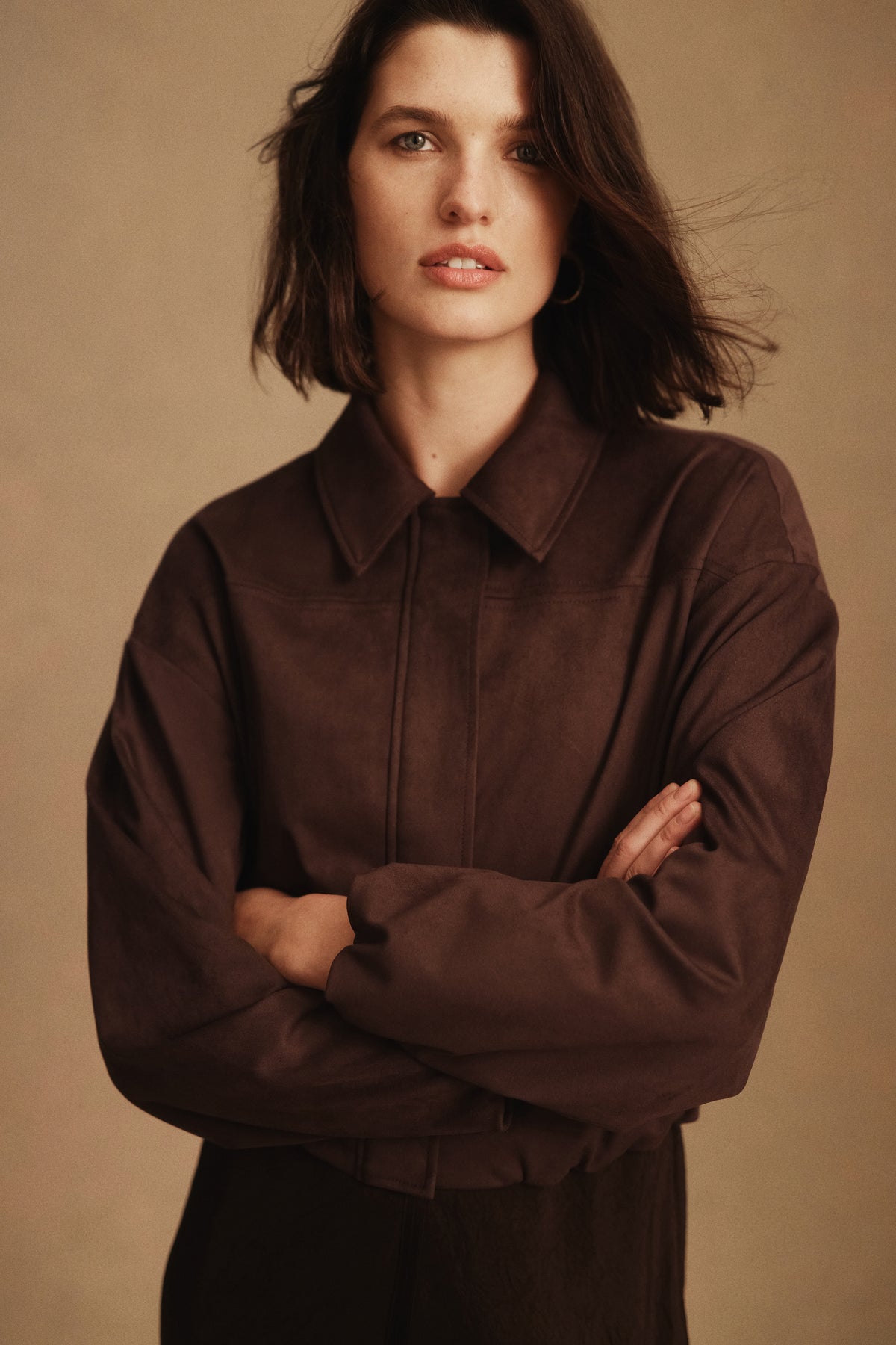 Faux Suede Jacket