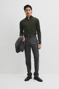 Australian Merino Long Sleeve Vam Half Zip Knit