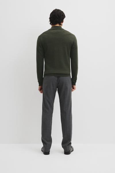 Australian Merino Long Sleeve Vam Half Zip Knit